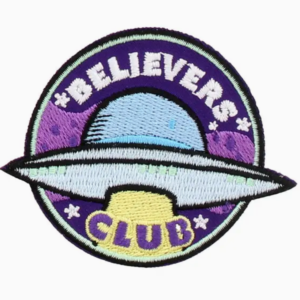 ufo space embroidered iron on patch