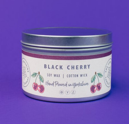 black cherry candle by sheffield candles