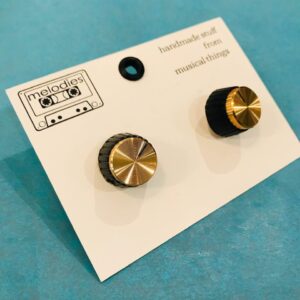 cufflinks upcycled from amp knobs music gift