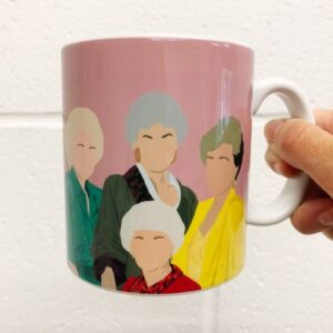 pink Golden Girls gift mug